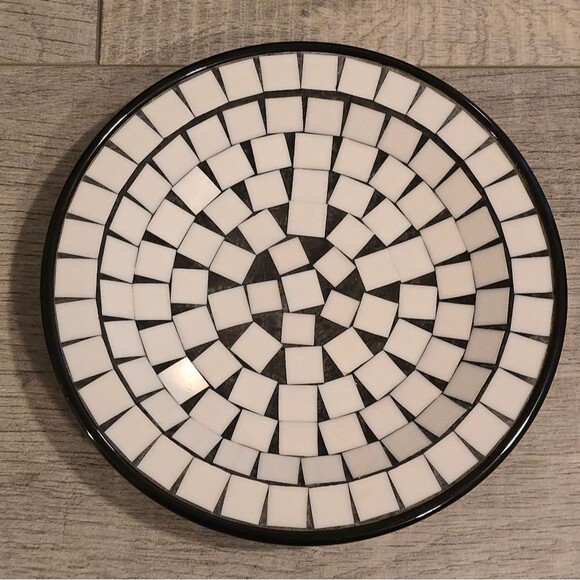 MOSAIC TILE PLATE DENMARK VINTAGE MID CENTURY MODERN TRINKET DISH - Picture 3 of 8
